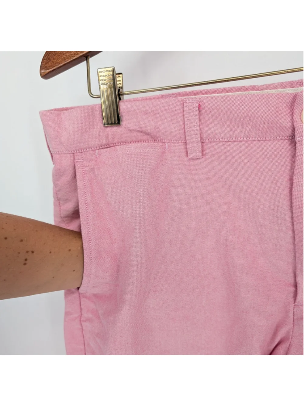 Polo Ralph Lauren Pink Oxford Chino Shorts Mens 36 10.75